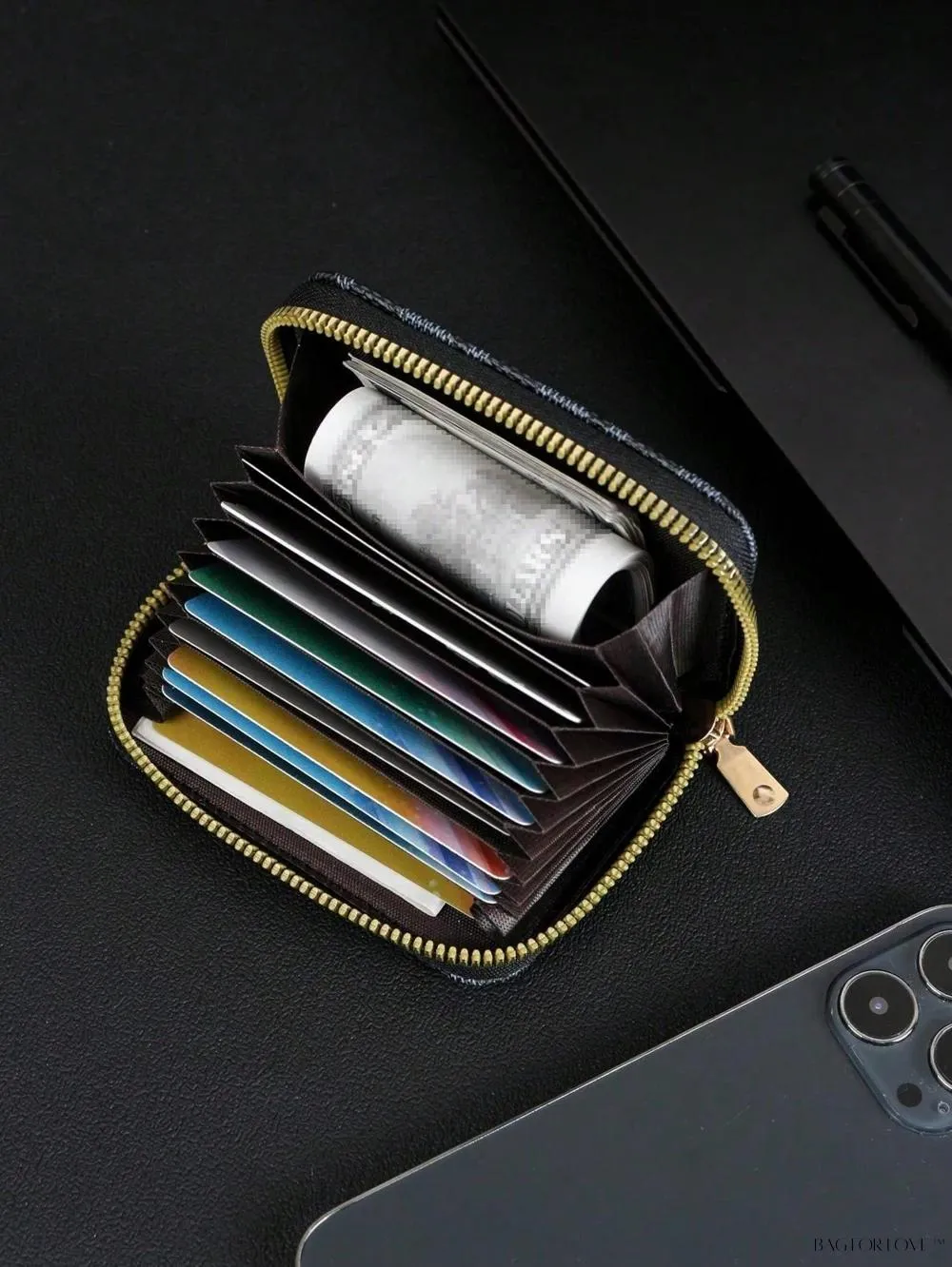 BagForLove - Compact Multi-Function Card Case with Cash Compartment