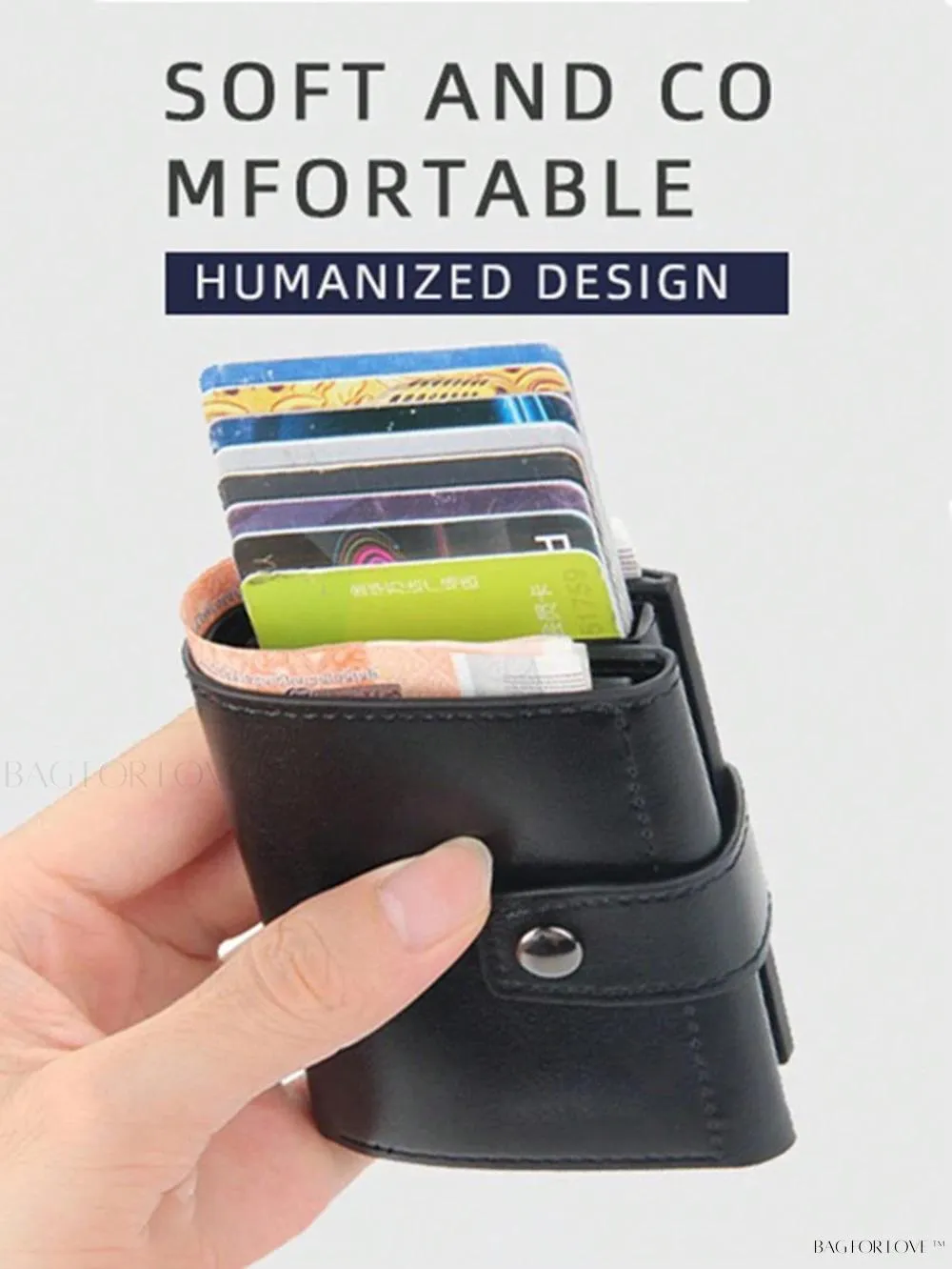 BagForLove - Compact Multi-Function Card Case with Cash Compartment