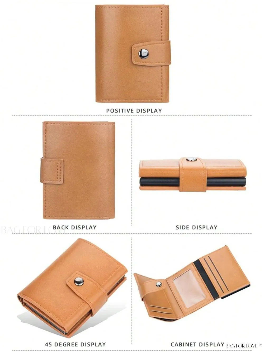 BagForLove - Compact Multi-Function Card Case with Cash Compartment