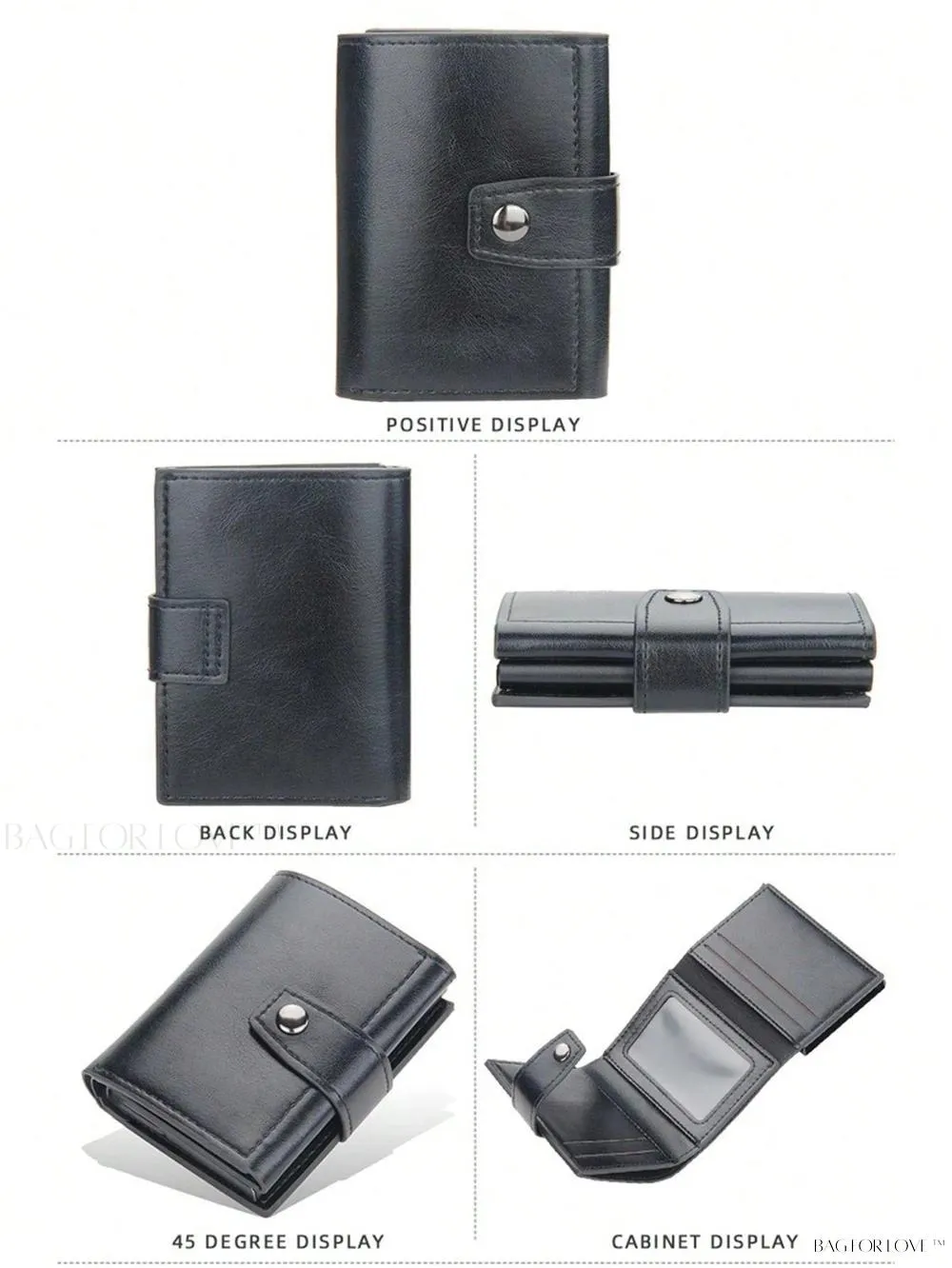 BagForLove - Compact Multi-Function Card Case with Cash Compartment
