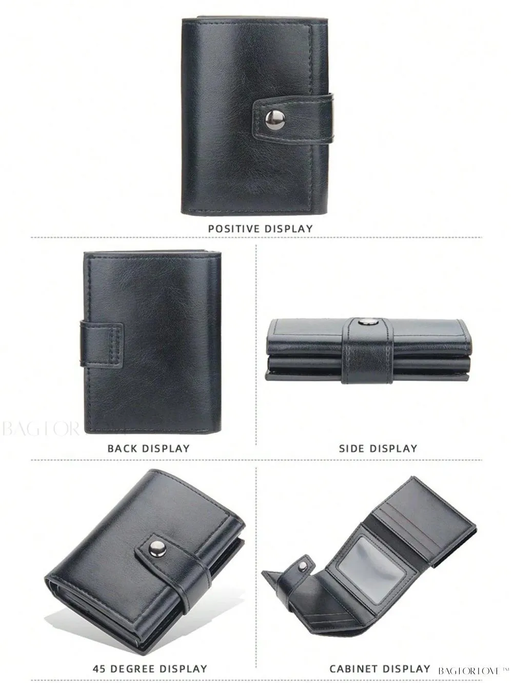 BagForLove - Compact Multi-Function Card Case with Cash Compartment