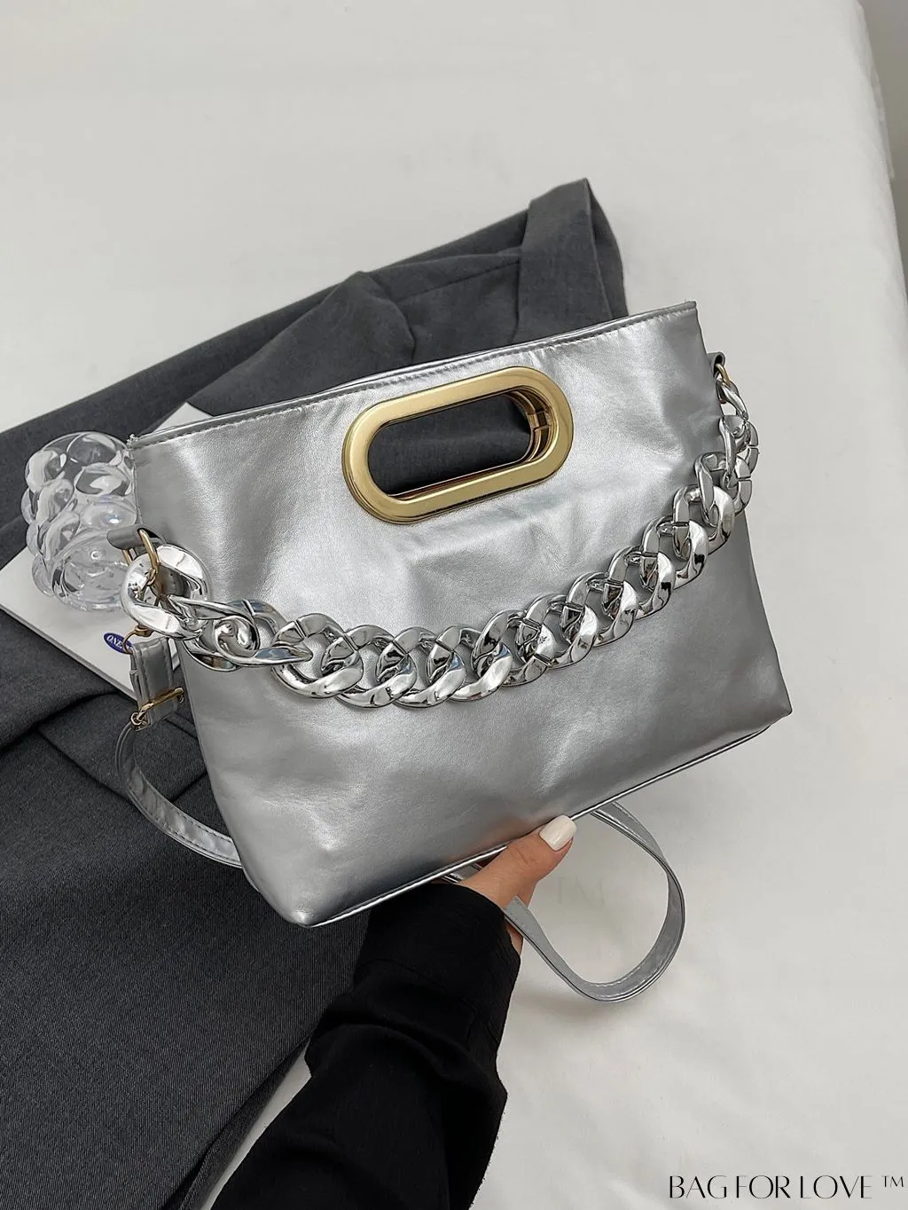 BagForLove - Contemporary Womens Solid Color Crossbody Tote Bag - A Versatile and Casual Accessory