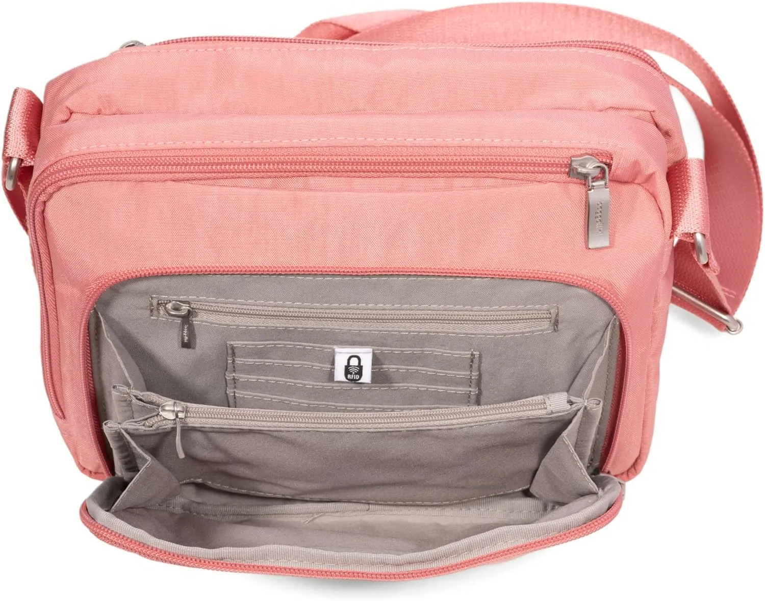 Baggallini Modern Camera 7"x9" Crossbody Bag W/Built-in Wallet, Compartments & RFID Slots