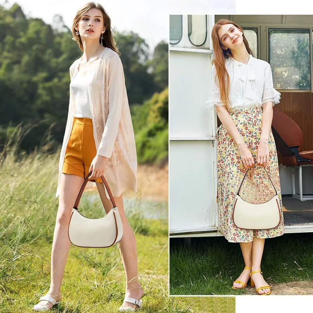 BAIKELI Crescent Shoulder Bags for Women Small Shoulder Purse Handbag Retro Classic Clutch Hobo Tote Bag Underarm Purse