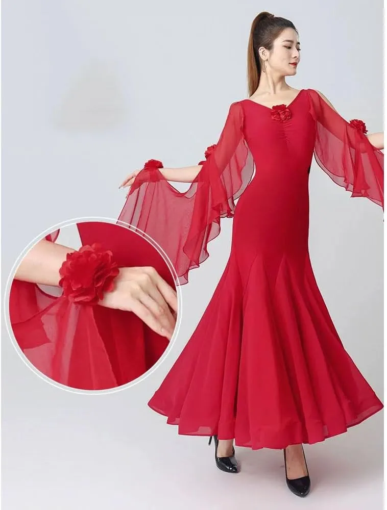Ballroom Dance Dresses for Women Competition Standard Tango Elegant Banquet Performance Costume Waltz Modern Dress