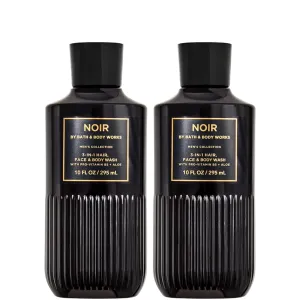 Bath and Body Men's Special - 2 Pack GIFT SET of Body Wash (Full Size - 10 OZ) (Noir)
