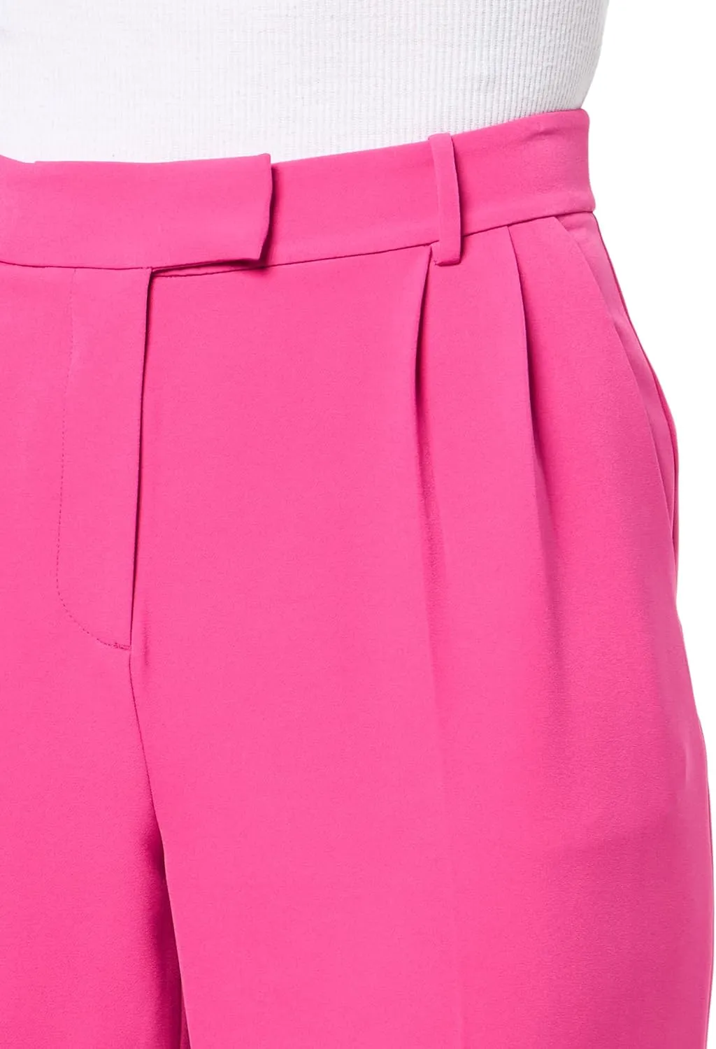 BCBGMAXAZRIA Women's Pleated Straight Leg Pant