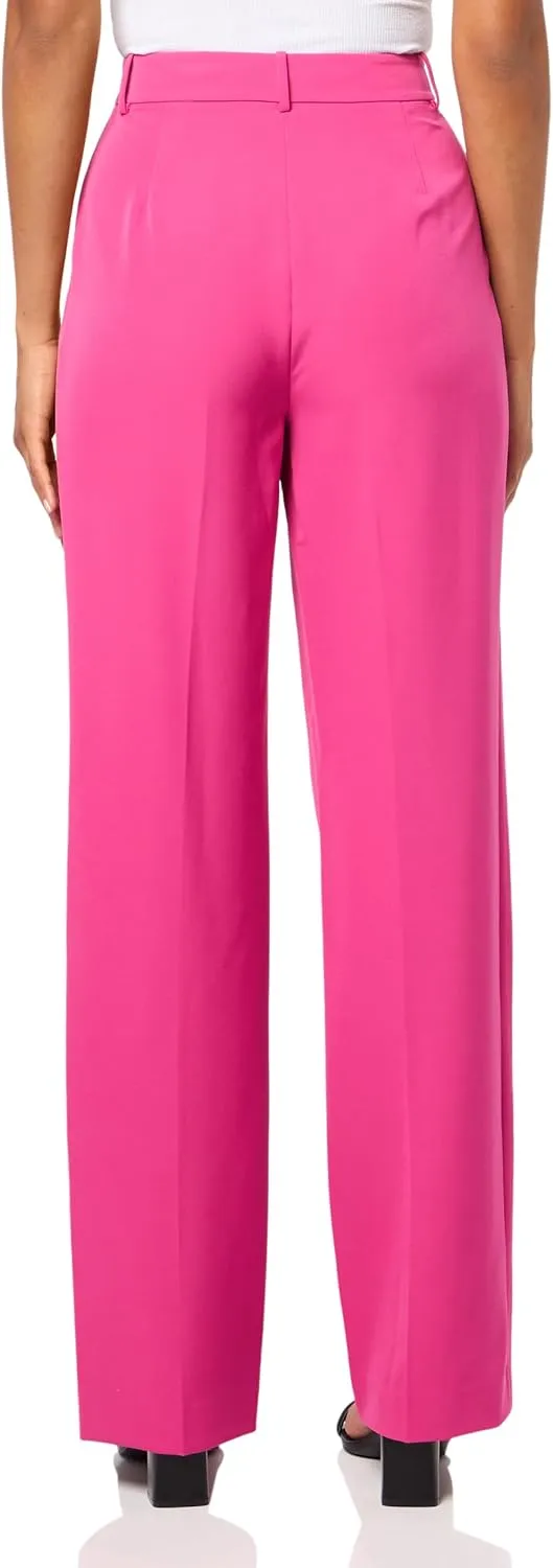 BCBGMAXAZRIA Women's Pleated Straight Leg Pant