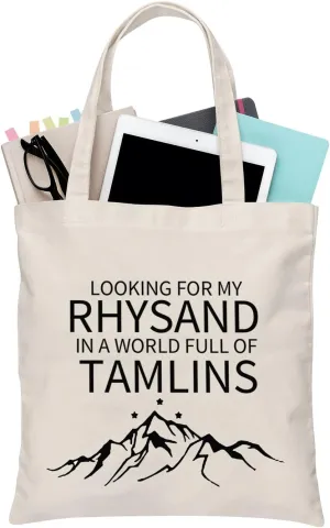 BDPWSS Night Court Tote Bag Bookish Gift SJ Maas Gift Looking For My Rhy In A World Full Of Tamlins ACOMAF Handbag