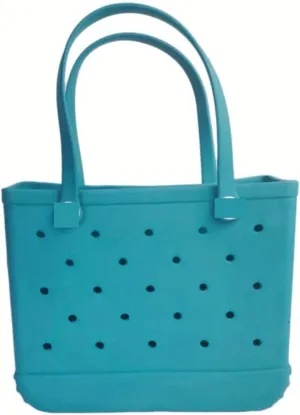 Beach Bag Waterproof And Washable Handbag EVA Beach Basket Women Picnic Tote Bag Holes Pouch Shopping Shoulder Bag