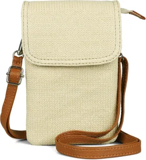 befen Genuine Leather Small Crossbody Bags for Women Cell Phone Bag Cross Body Purses,Silver Zipper
