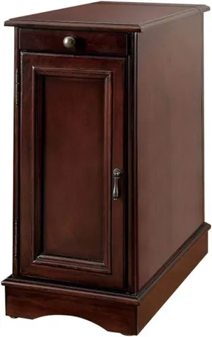Benjara Benzara Highly Functional Sleek Transitional Usb, Brown Side tables, One Size