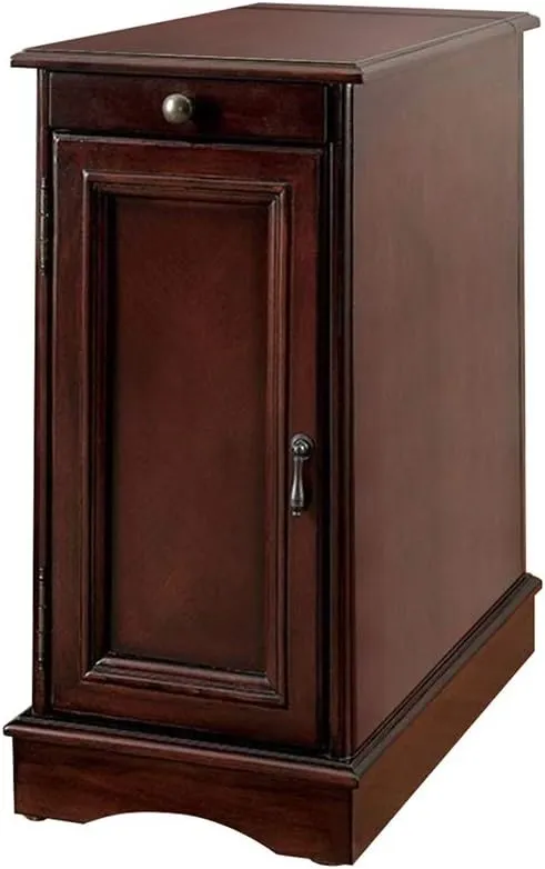 Benjara Benzara Highly Functional Sleek Transitional Usb, Brown Side tables, One Size