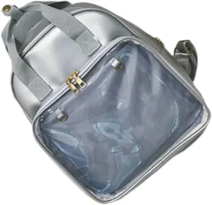 BESPORTBLE Backpacks for Girls Backpack Pvc Messenger Bag Adjustable Straps Fashion Book Bag for Women (grey)