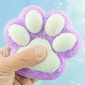 Big Taba Oceanic Cat Paw Squishy Toys – 5 Inch Jelly Blue & PurpleKitty Paw Set, Soft Handmade Squeeze Stress Relief Fidget Toys for Kids, Teens, Adults, Home & Office Relaxation