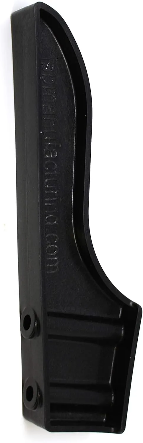 Black or White Dock Piling Line Holder Hook - Store Your Dock Lines/Ropes (2, Black)