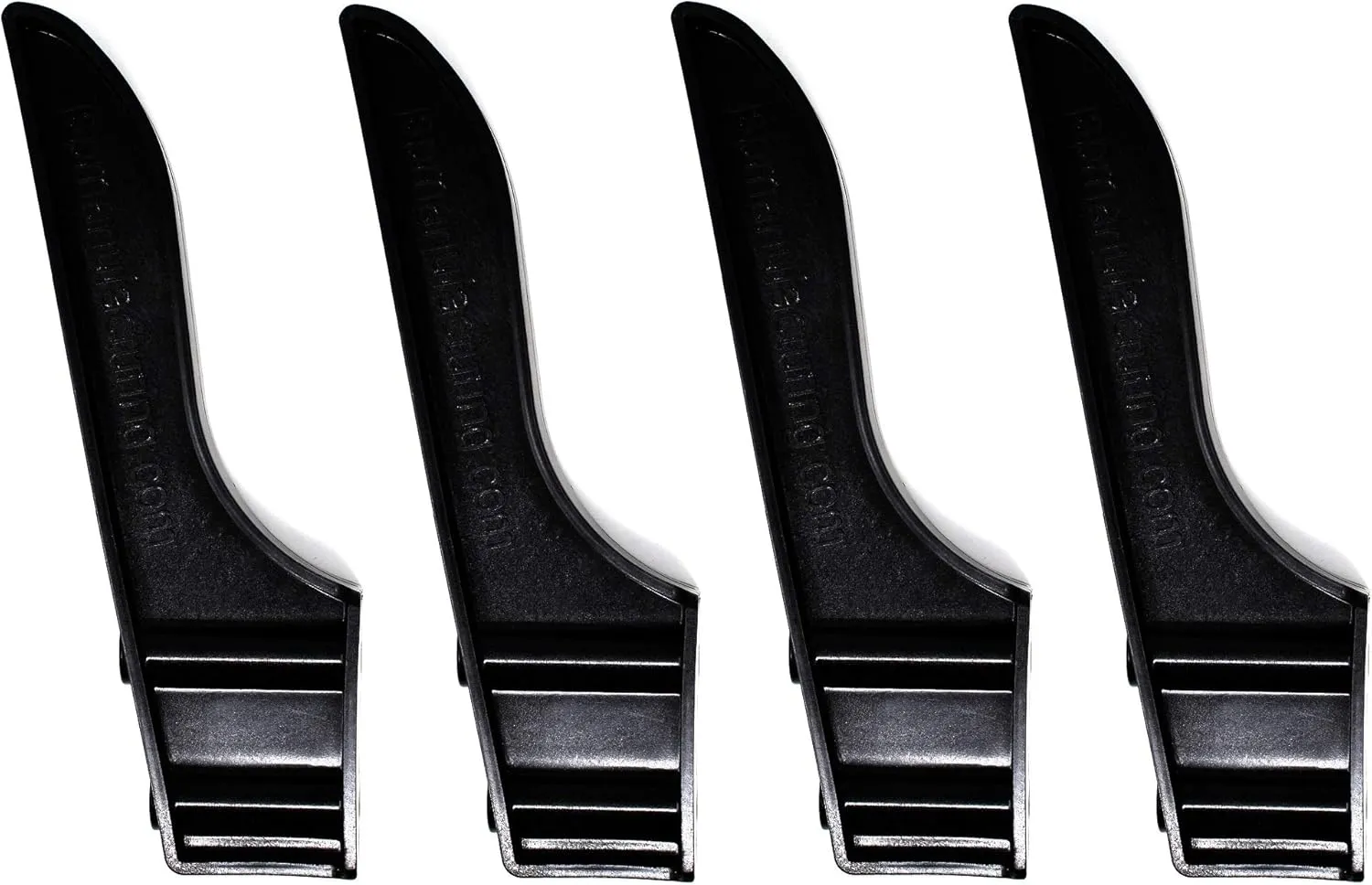 Black or White Dock Piling Line Holder Hook - Store Your Dock Lines/Ropes (4, Black)