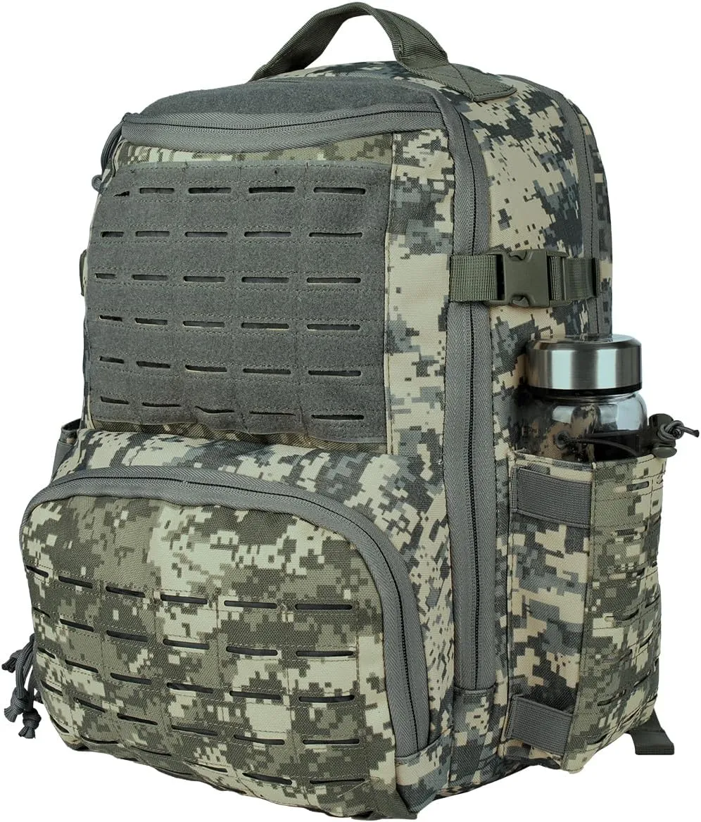 BOMTURN 50L Tactical Backpack Military Men: Molle Large Tactical Backpack Army 3 Day Bug Out Bag Rucksack with Bottle Holders