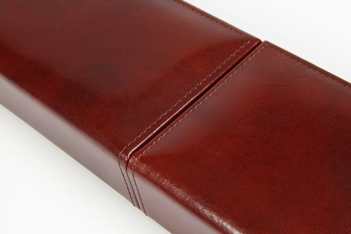 Bosca 3 Compartment Desk Organizer Old Leather