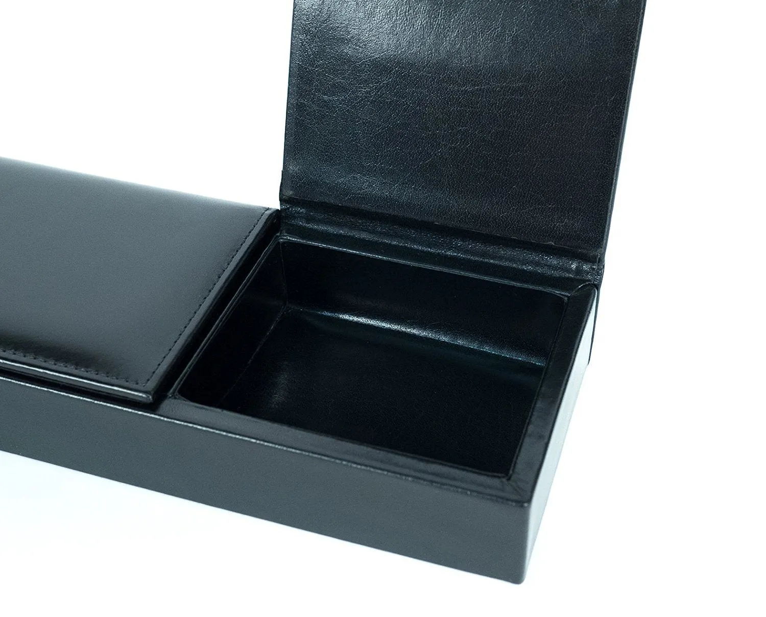 Bosca 3 Compartment Desk Organizer Old Leather