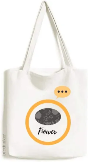 Botany Abstract Plants Art Pattern Expression Gift Sack Canvas Tote Shoulder Bag