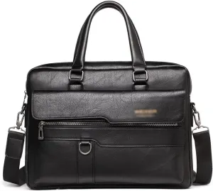 Briefcase Bag Business PU Leather Shoulder Messenger Bags Office Handbag Laptop Bag