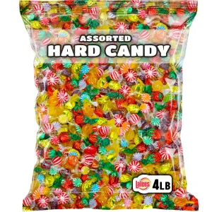 Bulk Hard Candy - 4 Pounds - Individually Wrapped - Office Candy - Variety Pack - Classic Hostess Mix