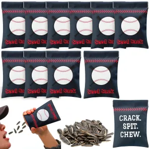 Bulyoou 12 Pcs Baseball Seed Sack Bags for Team Baseball Gift Seed Sack Personalize Baseball Gift Seed Pouch Coin Purse Original Gift Bags for Baseball Field Team Party Favors (Dark Blue)