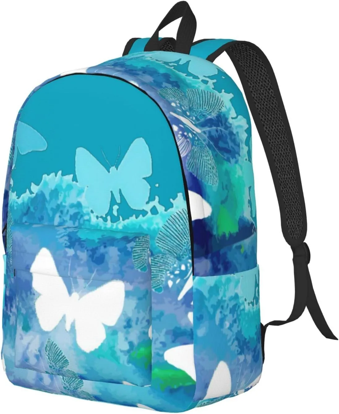 Butterflies Canvas Casual Lightweight Duffel Bag, Fashion Duffel Bag, Casual Daypack, Unisex Travel Backpack