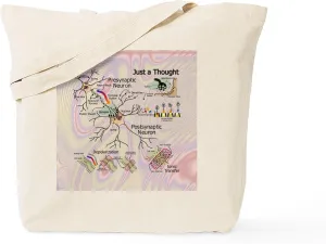 CafePress Neural Firings Tote Bag Reusable Natural Beige Canvas Shopping Bag