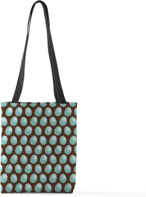 CafePress Small Robin Egg Pattern Small Tote Bag 13"x13" Reusable Grocery Shopping Sling Tote Bag