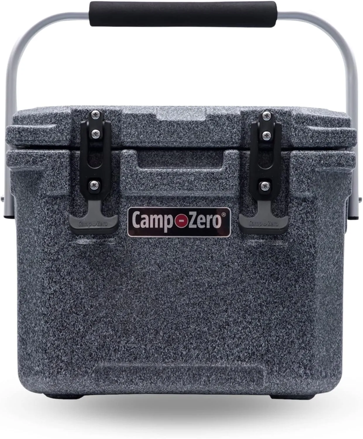 CAMP-ZERO 10L-10.6 Quart Portable Hard Cooler Ice Chest, Perfect for Drinks, Lunch, Beach, Picnics, Boating, Camping and Travel with 2 Molded-in Cup Holders and Folding Aluminum Handle