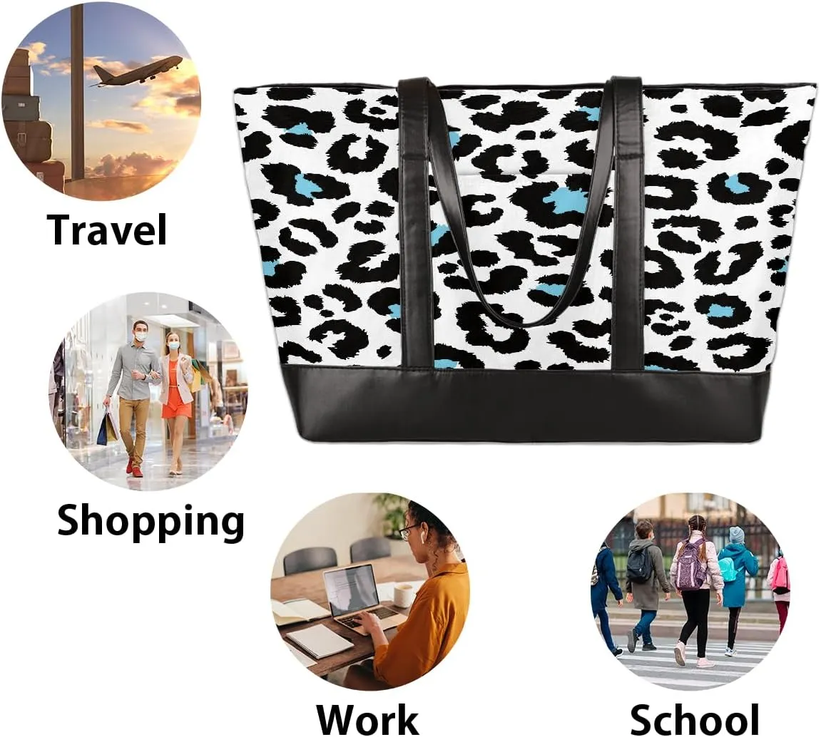Canvas Laptop Tote Bag for Women Bee Honey Animal Cute 15.6 Inch Large Capacity Computer Bag