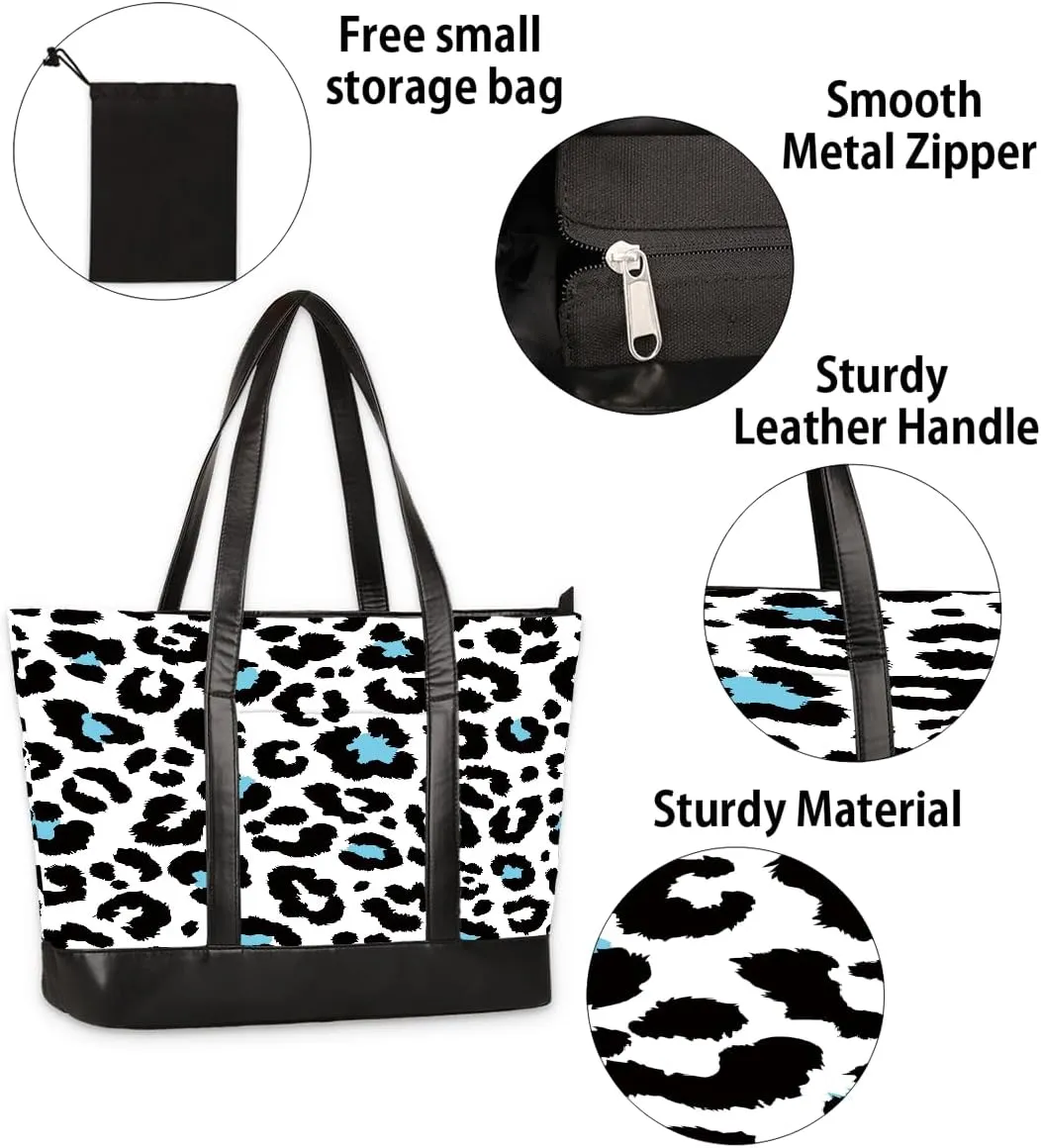 Canvas Laptop Tote Bag for Women Bee Honey Animal Cute 15.6 Inch Large Capacity Computer Bag