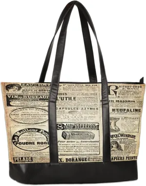 Canvas Laptop Tote Bag for Women Flower Sunflowers Flag 15.6 Inch Large Capacity Computer Bag