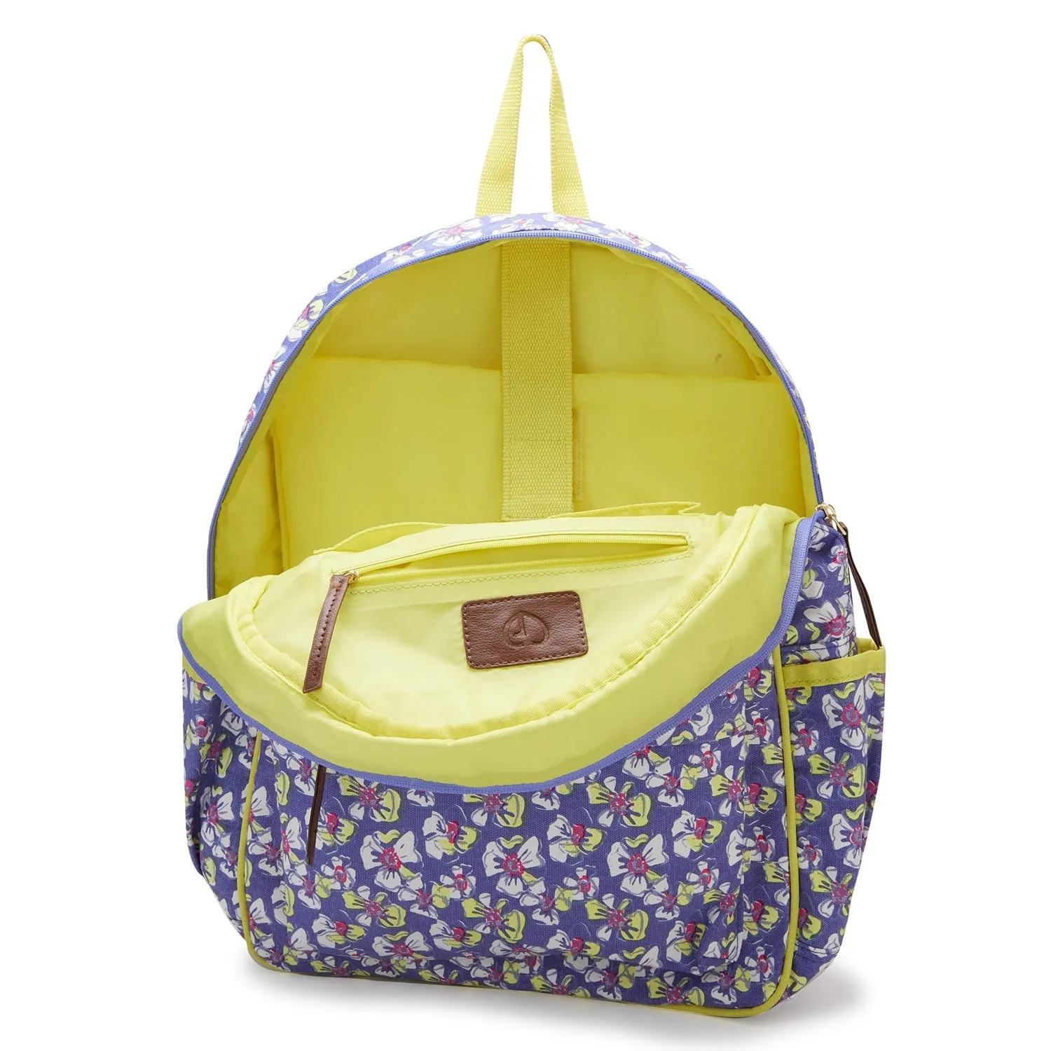 Caprese Blossom Large Purple Laptop Backpack