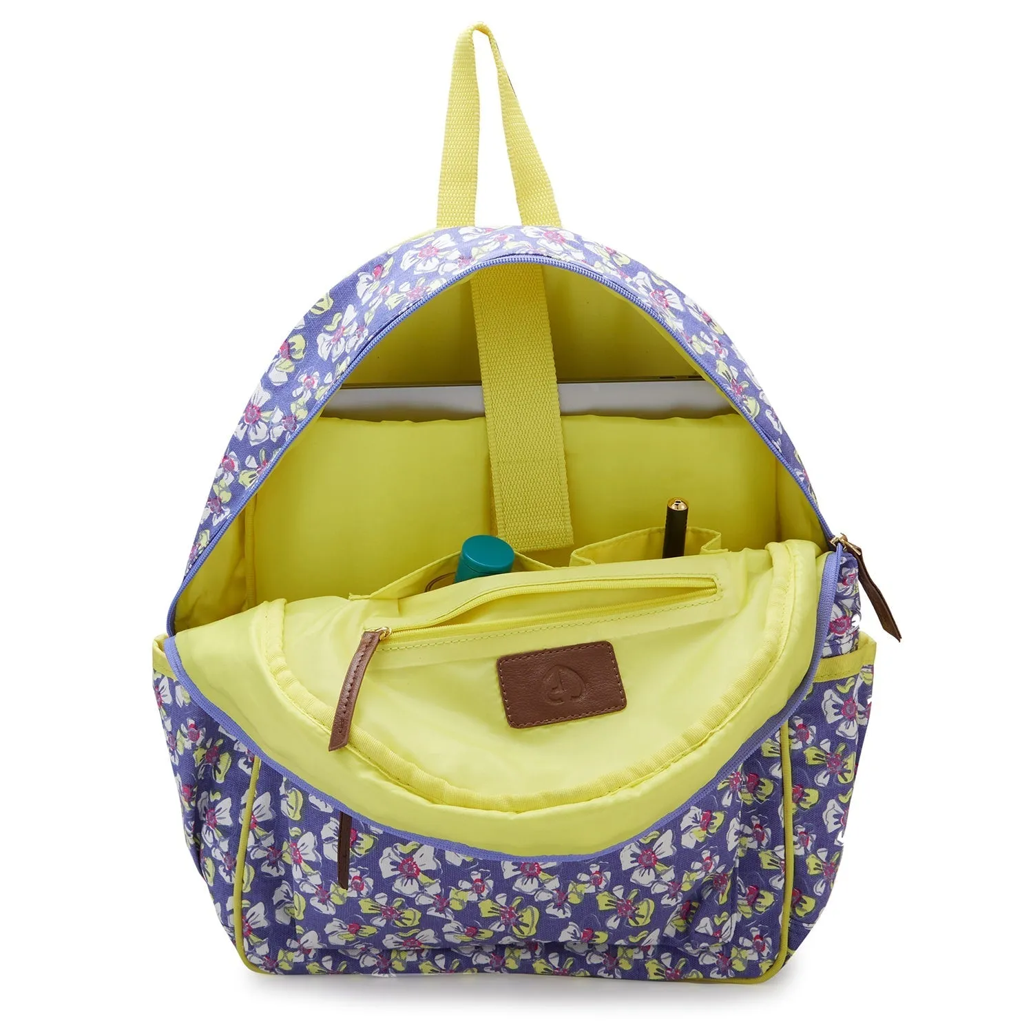 Caprese Blossom Large Purple Laptop Backpack