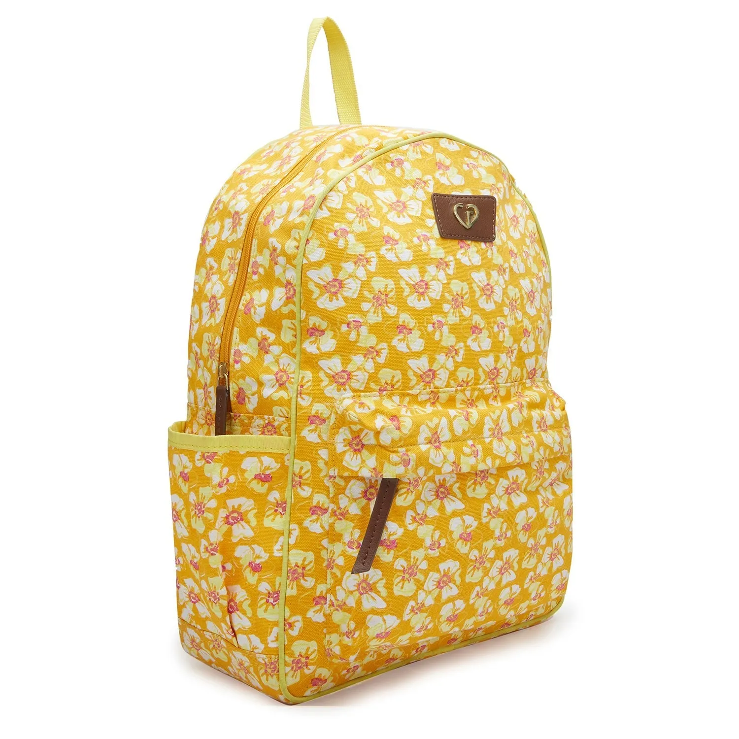 Caprese Blossom Large Yellow Laptop Backpack