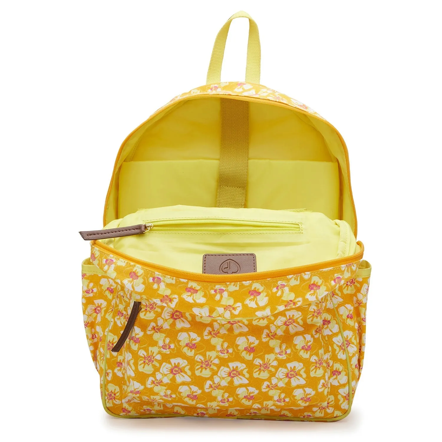 Caprese Blossom Large Yellow Laptop Backpack