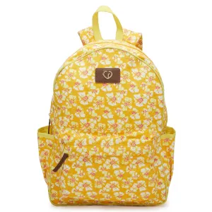 Caprese Blossom Large Yellow Laptop Backpack
