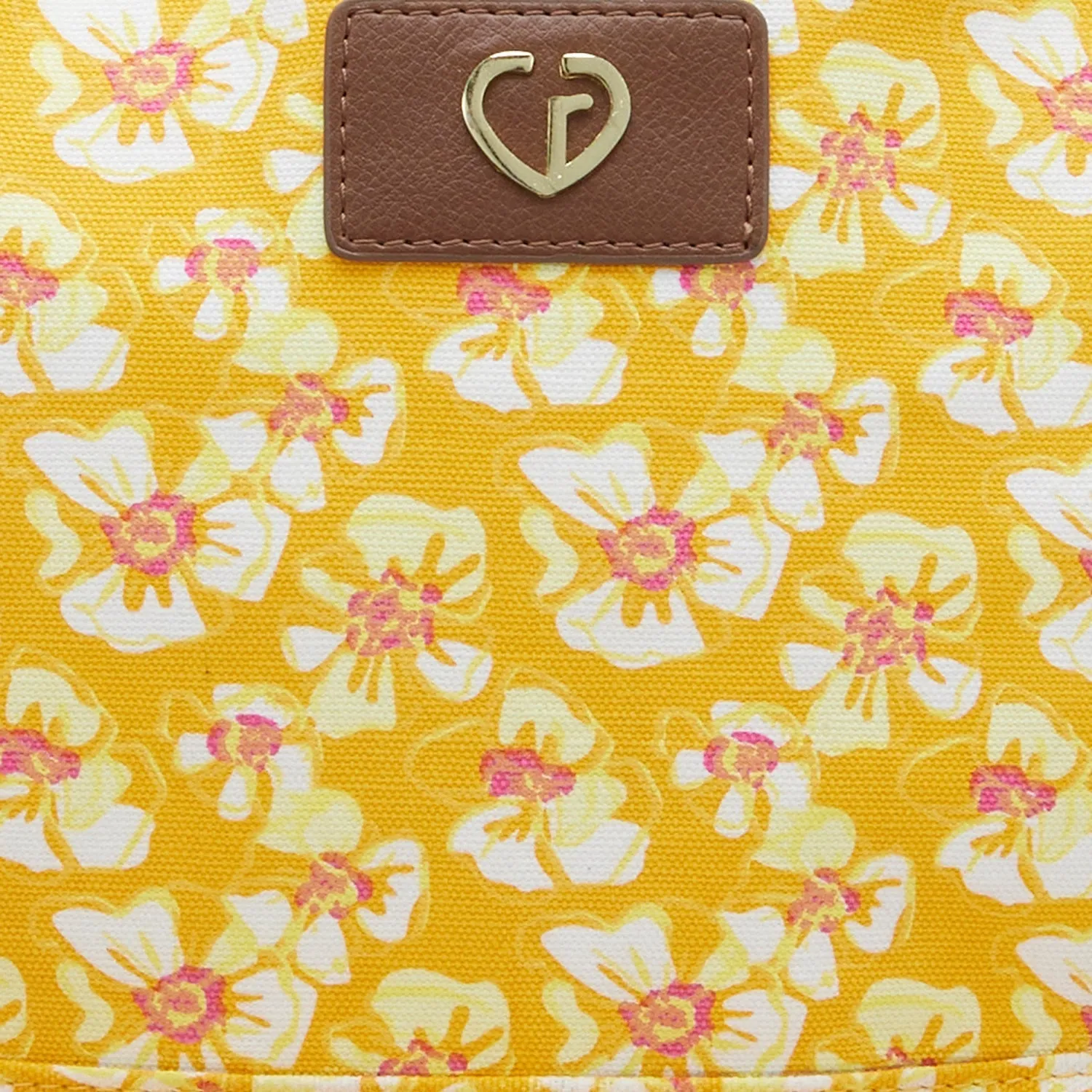 Caprese Blossom Large Yellow Laptop Backpack