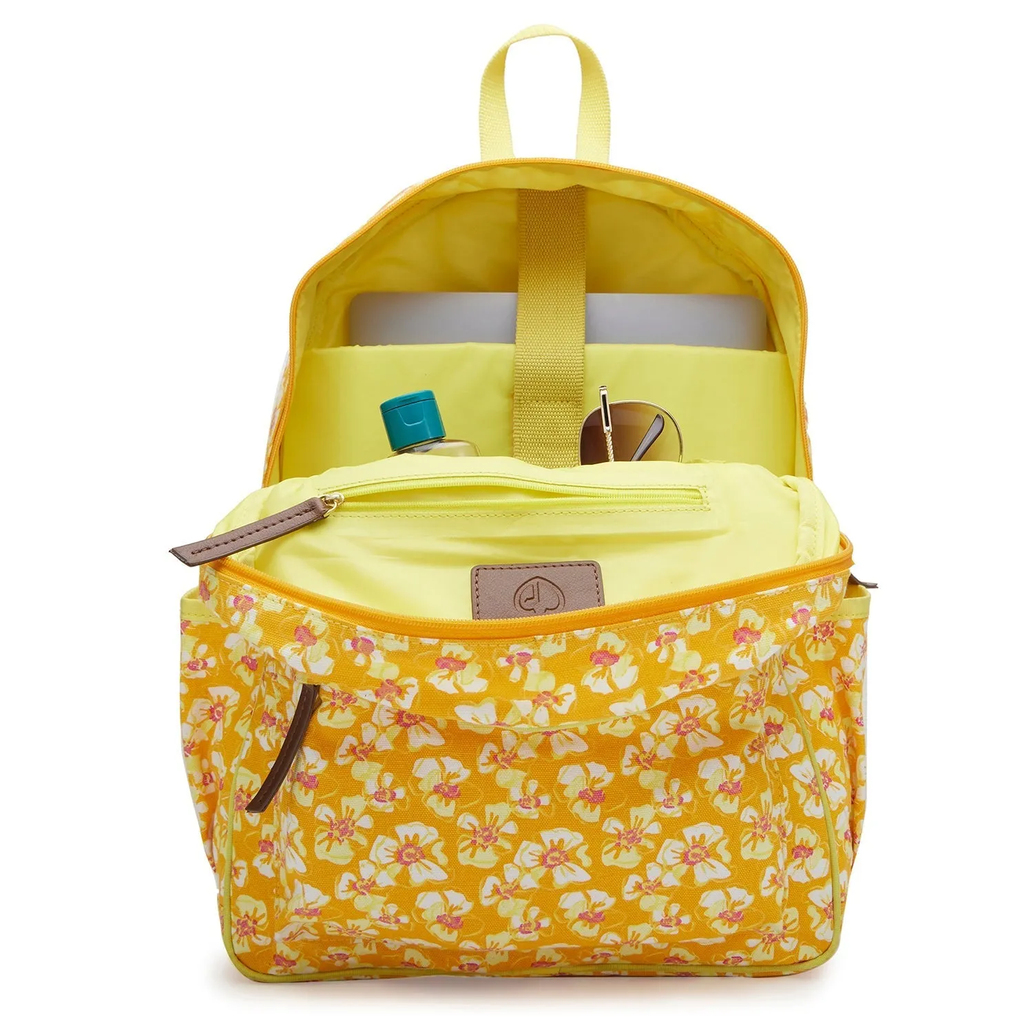 Caprese Blossom Large Yellow Laptop Backpack