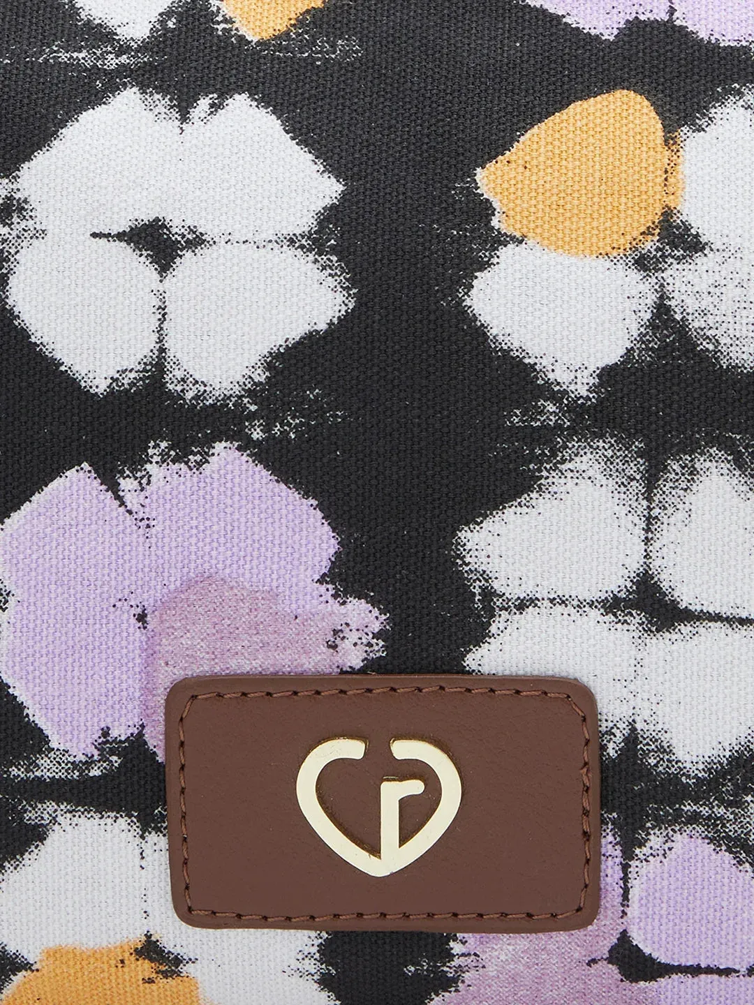 Caprese Enora Large Black Sling Bag