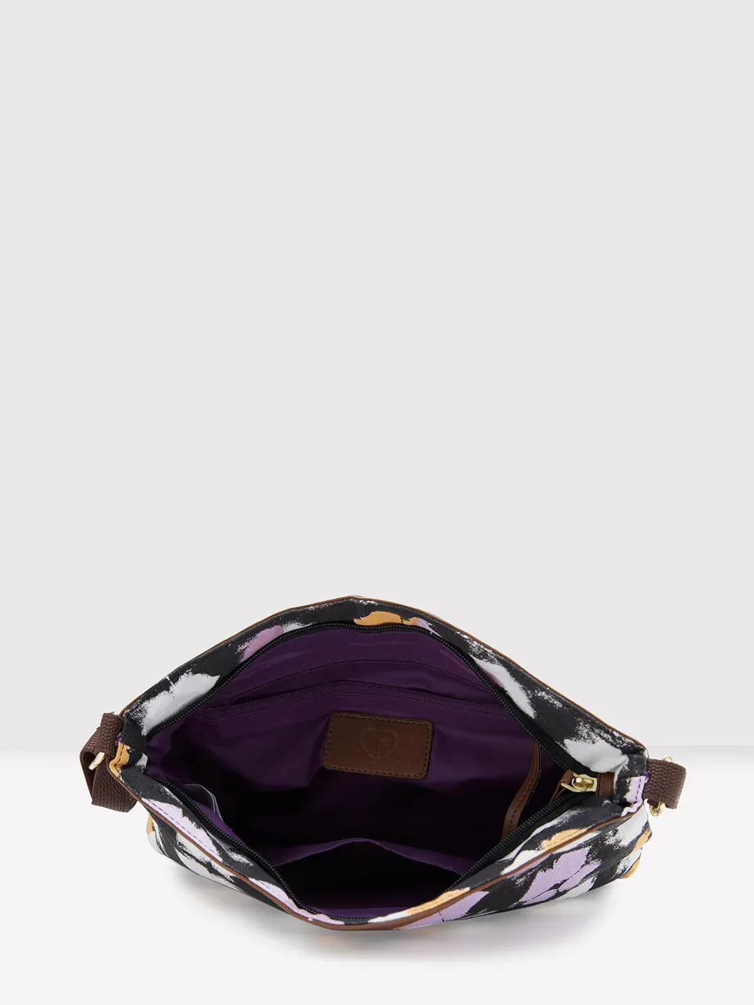 Caprese Enora Large Black Sling Bag