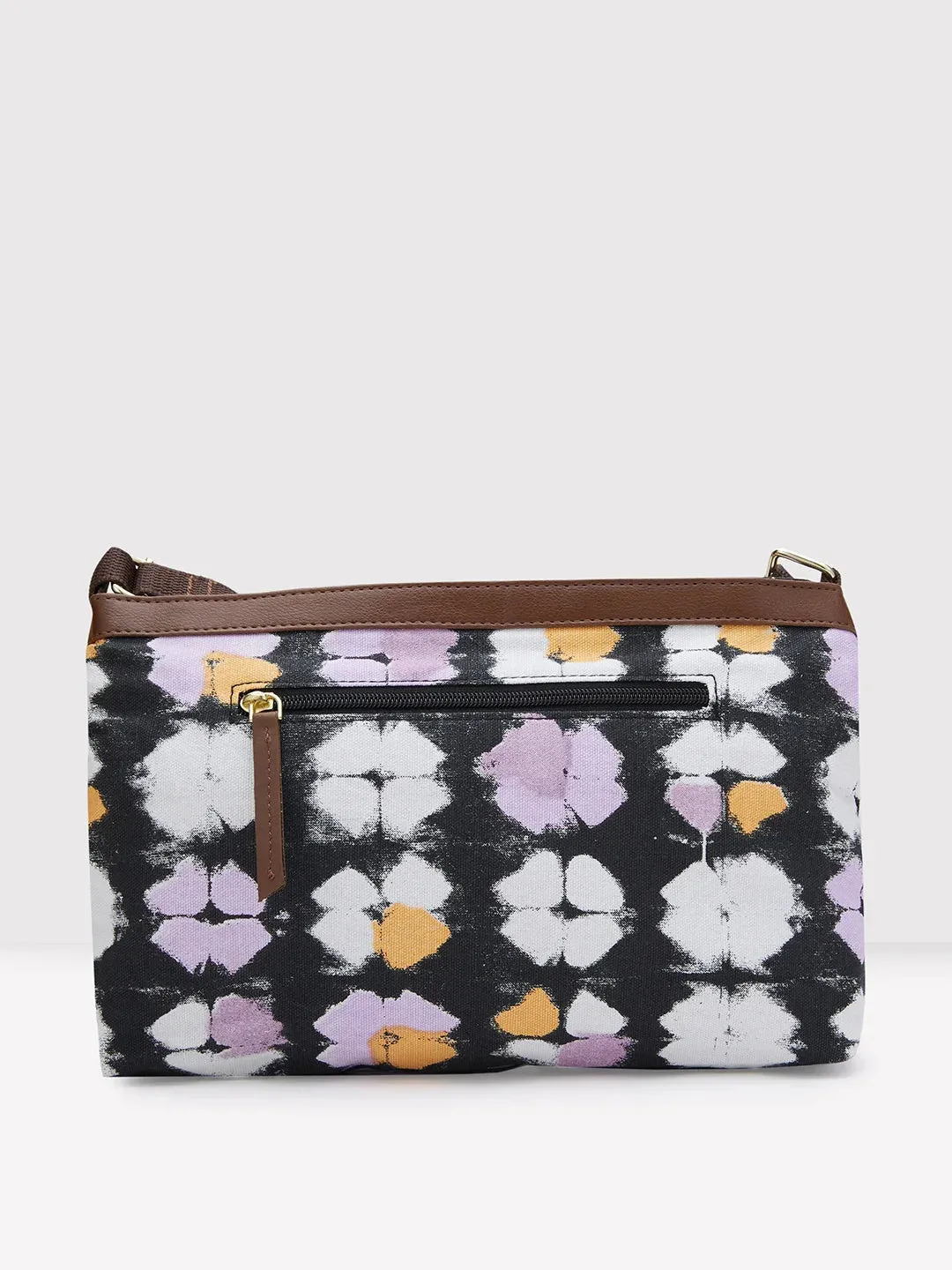 Caprese Enora Large Black Sling Bag