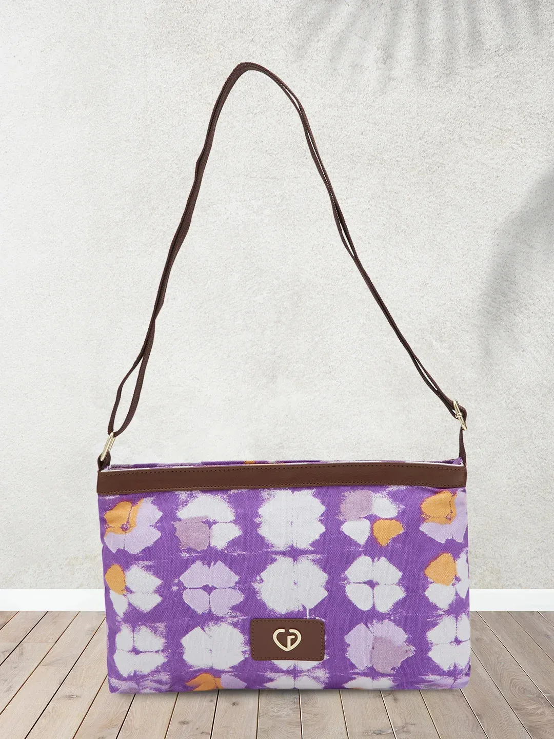 Caprese Enora Large Black Sling Bag