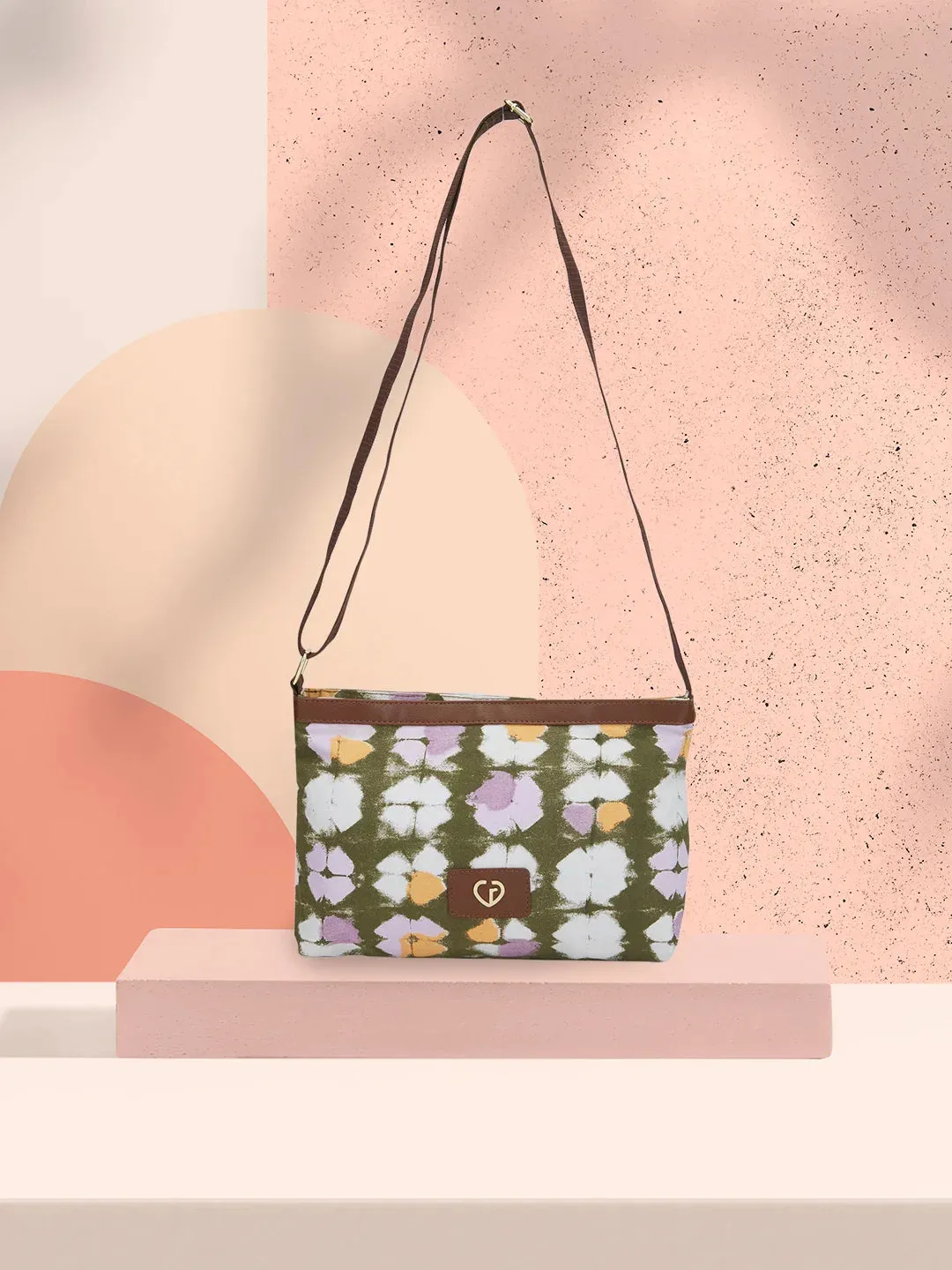 Caprese Enora Large Black Sling Bag
