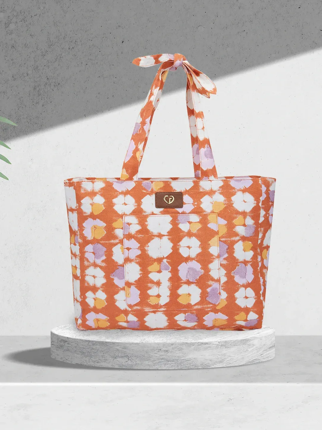 Caprese Enora Large Rust Tote Bag