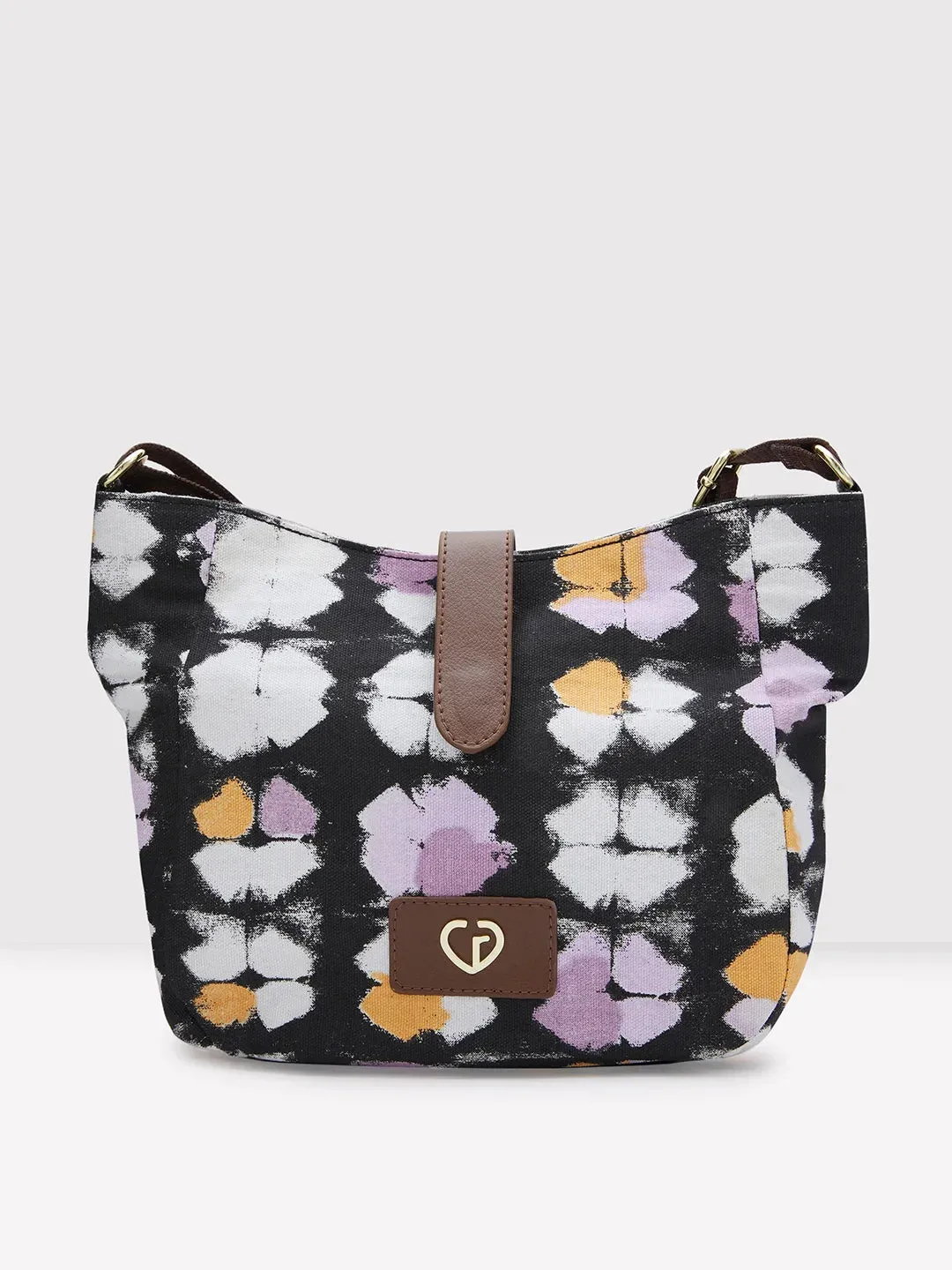 Caprese Enora Medium Black Crossbody Bag