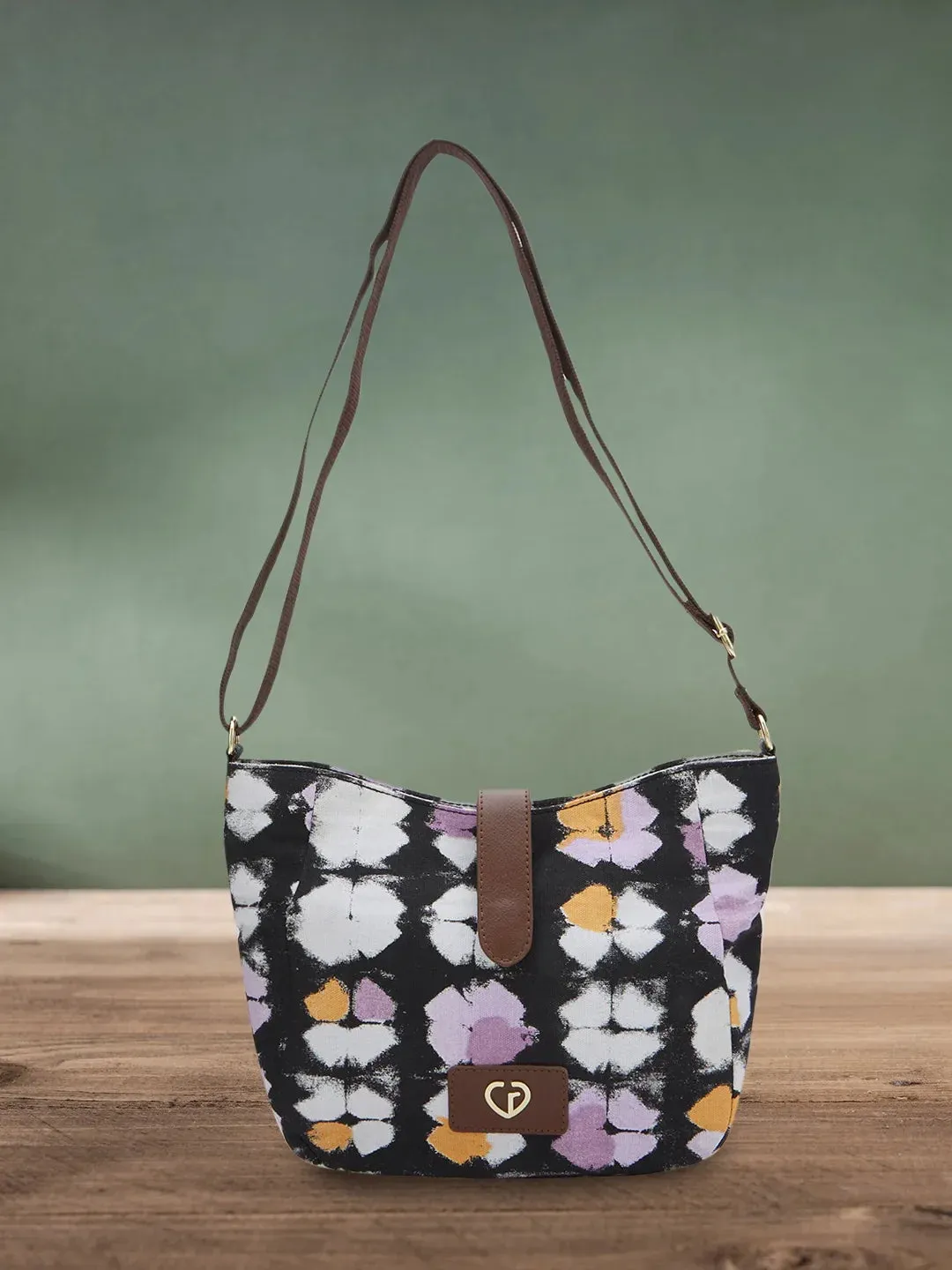Caprese Enora Medium Black Crossbody Bag